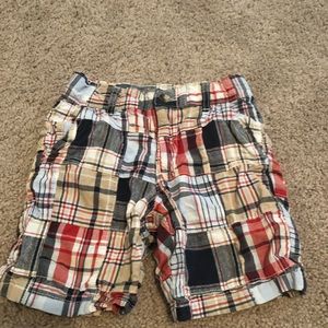 Janie & Jack boys madras shorts size 2t.